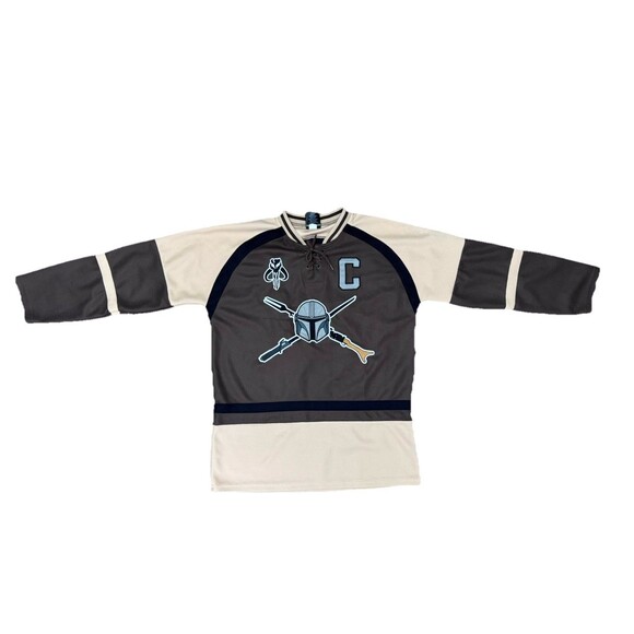 Disney Star Wars The Mandolorian Din Djarin Hockey Jersey Men's XS - Picture 1 of 8